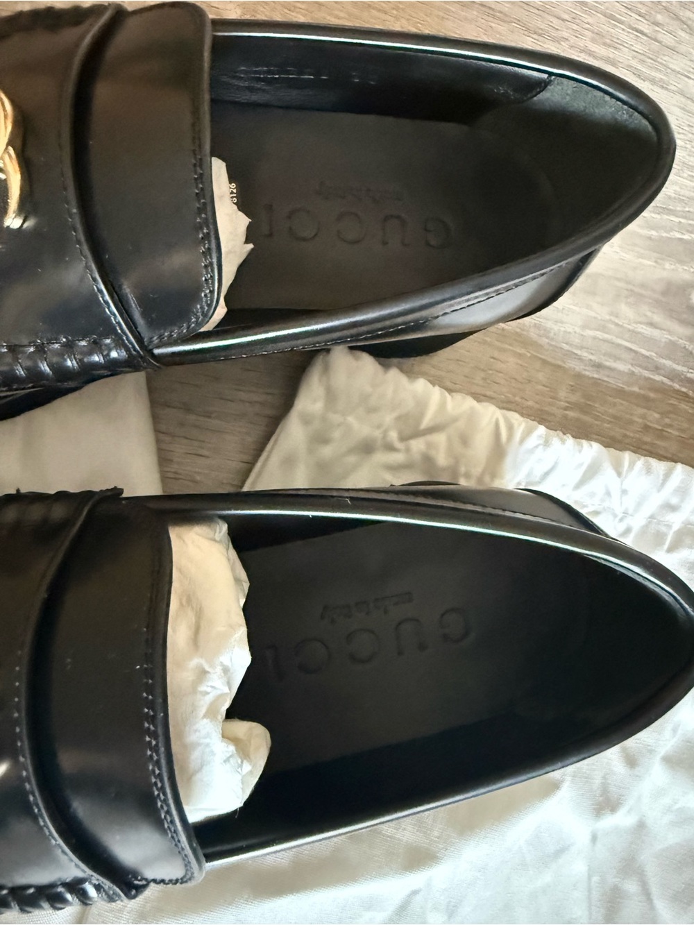 Gucci GG Platform Loafers with Gold Hardware - Picture 2 of 9